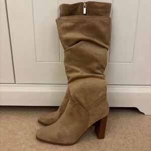 Boohoo Tan Heeled Boots